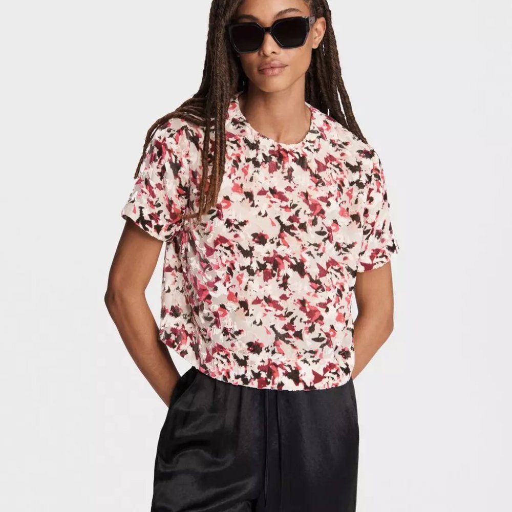rag & bone Gia Burnout Crop Top